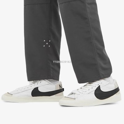 【代購】Nike Blazer Low 77 Jumbo 白黑 大勾 低幫休閒百搭滑板鞋DN2158-101男鞋