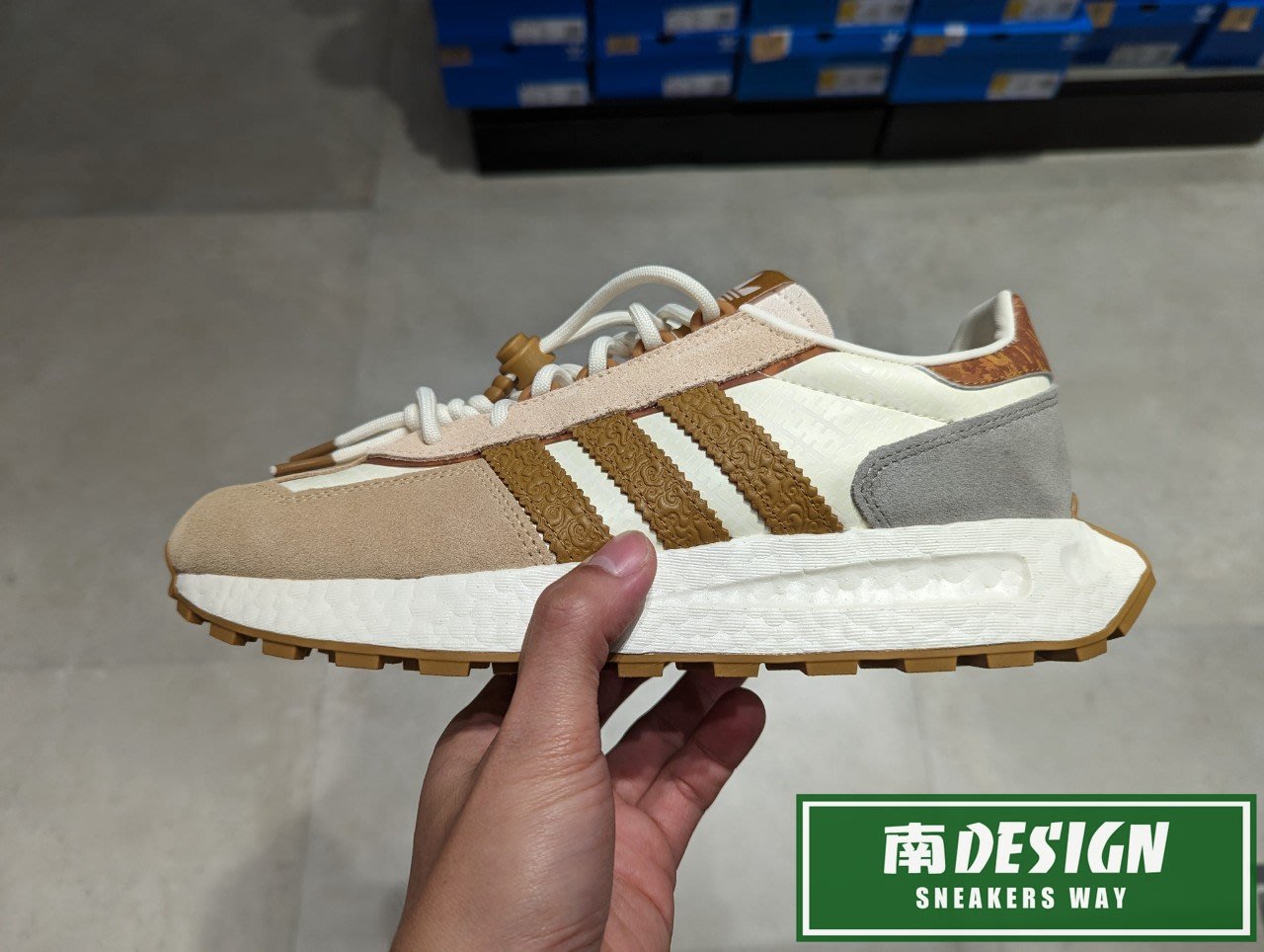 南 2023 1月ADIDAS OG CNY RETROPY E5 BOOST底麂皮男女款棕