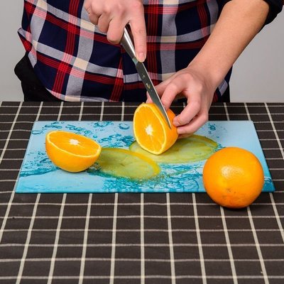 2021加厚防霉無菌鋼化玻璃航空菜板廚房家用砧板防彈切菜輔食水果~特價促銷