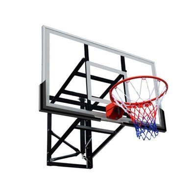 限時免運-籃球投籃框壁掛式室外標準籃板家用籃框兒童籃球架戶外籃筐可扣籃-趣多多