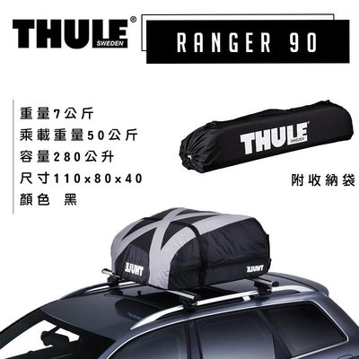 【攝界】Thule 都樂 Ranger 90 軟包 軟式 摺疊式置物箱 車頂旅行箱 車頂架 車頂行李箱設計方便收納