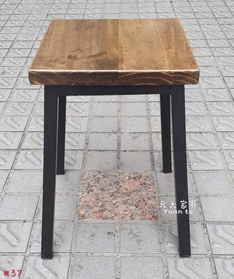 #37-26【元大家具行】全新實木方形椅凳 加購餐桌椅 方板凳 洽談椅 造型餐椅 實木餐椅 台灣製造 MIT