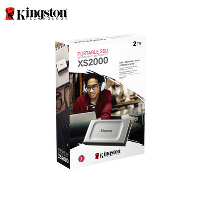 金士頓 Kingston XS2000 2TB USB-C 外接式行動固態硬碟 SSD (KT-SXS2000-2TB)