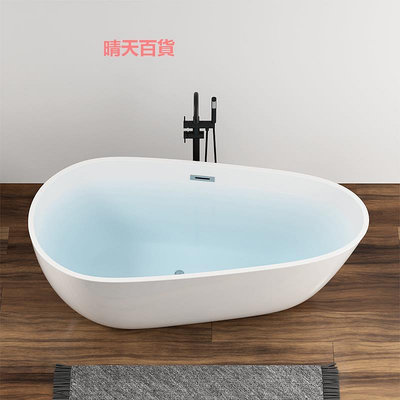 亞克力民宿網紅浴缸獨立式家用小戶型酒店泡澡雞蛋衛生間歐式浴盆
