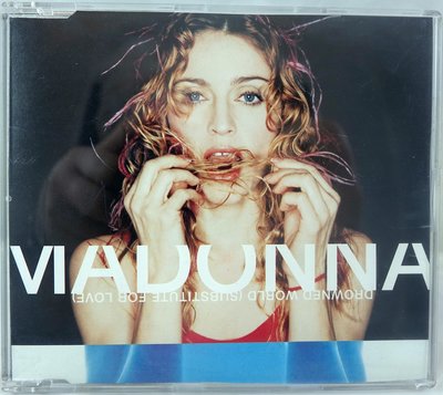 絕版收藏品【Madonna瑪丹娜 Drowned World】德國製 單曲CD，免運費！下單前請先問存貨喔！