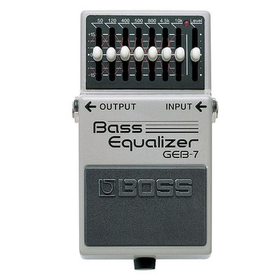 眾信優品 【新品樂器】BOSS GEB-7 geb7  電貝司EQ bass EQ 七段貝斯均衡 單塊效果器YQ3344