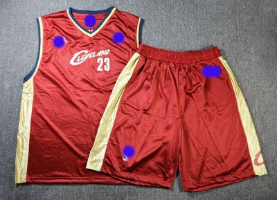 美國NBA 籃球運動背心 騎士隊 23號 球衣  James  詹姆斯  青年版 XL 套裝  絕版美品 正版