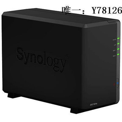 電腦零件群暉（Synology）DS218play 四核心 2盤位NAS網絡存儲服務器 空箱筆電配件