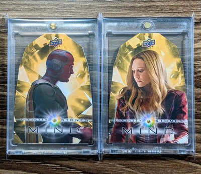Marvel 漫威 復仇者聯盟 無限之戰 緋紅女巫 幻視 心靈寶石 鑲嵌卡 用品卡 限量49張 2張一組