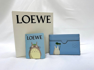 Loewe 全新龍貓Totoro小牛皮卡夾