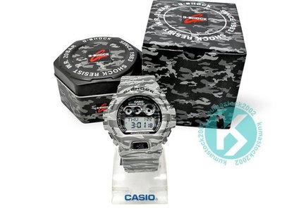 CASIO G-SHOCK GD-X6900TC-8DR TIGER CAMO 灰色 虎紋 迷彩 透明液晶面板 霧面錶帶