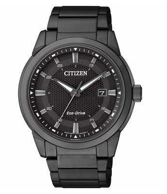 CITIZEN 星辰 GENT'S 都會簡單風格光動能腕錶-黑(BM7145-51E)42mm