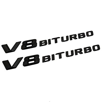 圓夢工廠 Benz 賓士 C W205 V8 BITURBO 葉子板 車身字標 字貼 車標 消光黑 - 同原廠