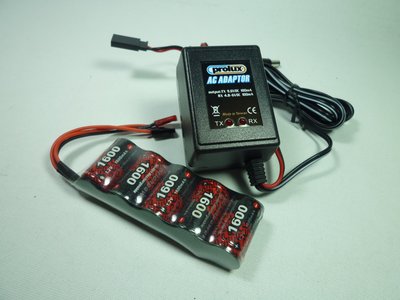 大千遙控模型 EP 6V-1600mAh 鎳氫電池( 一字型)+充電器 各式油車/接收機用