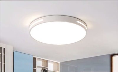 (安光照明)60W-北歐風白框馬卡龍款遙控LED吸頂燈-三色溫 小夜燈 可遙控或壁切 全電壓 無極調光調色 適用4~6坪