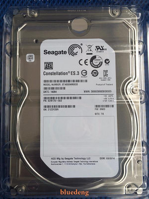 Seagate/希捷 4T SATA 3.5寸 7.2K 企業級 ST4000NM0033硬碟