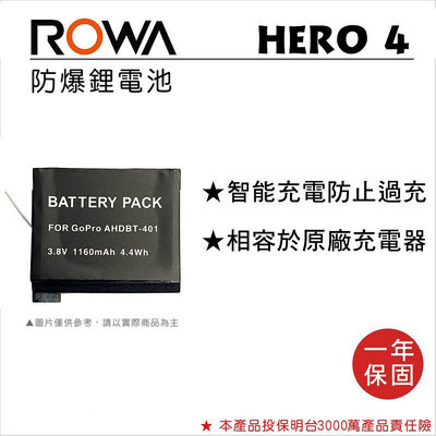 【老闆的家當】ROWA樂華 GOPRO AHDBT-401 副廠鋰電池