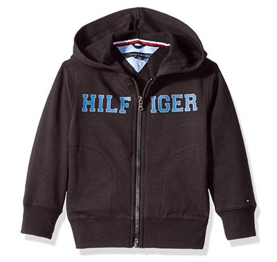 預購 美國帶回 Tommy Hilfiger logo 童裝 男童 黑色 長袖 連帽外套