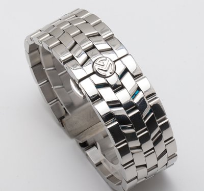 IS原裝錶帶 適配FM法蘭克穆勒手錶帶鋼帶男法穆蘭銀色錶鍊22mm
