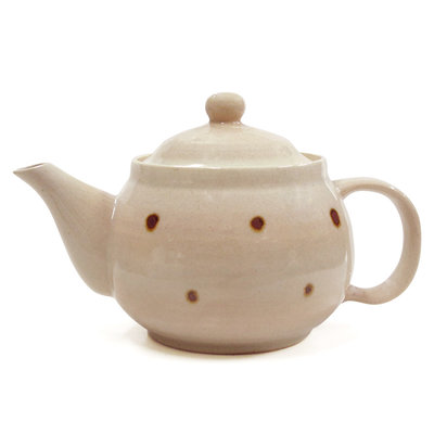 【日本進口】棕點 4.0＂輕陶瓷茶壺【C04KL1-68】