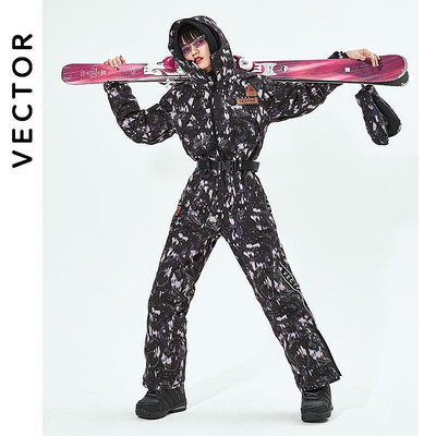 【 關注】滑雪服 滑雪衣 滑雪外套 VECTOR成人滑雪服女連身加厚保暖防水單板滑雪衣褲男戶外滑雪裝備