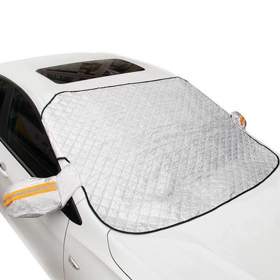 特賣-車載遮陽擋防曬隔熱遮擋布磁吸式汽車用擋風玻璃罩磁鐵前檔遮光板