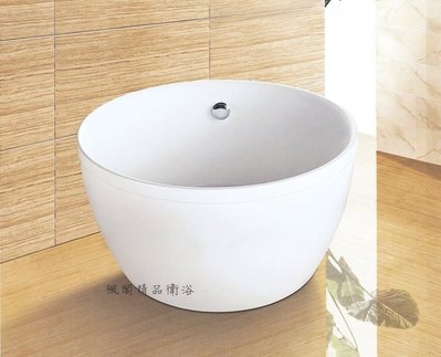 ｜楓閣精品衛浴｜ 台製圓型 獨立浴缸110公分 RH751