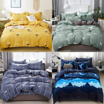 床包四件組 雙人/加大雙人床包四件組 單人床包組 薄款兩用被單組床單組薄被套枕頭套枕套被單4件組 北歐簡約風