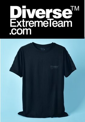 全新 波蘭品牌 多元化極限團隊Diverse Extreme Team LogoT恤-L