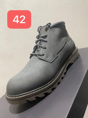 980特價出清特賣CAT中筒男靴男鞋灰色42（版型偏大，相當於運動鞋的43號，僅一雙出清，不退不換）