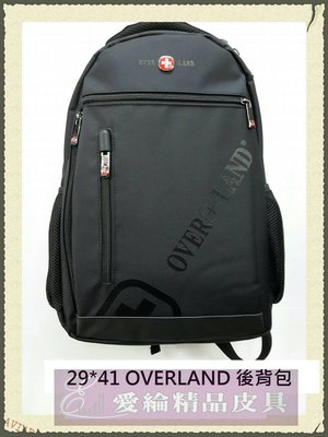 OVERLAND-美式十字軍x品牌LOGO浮印後背包