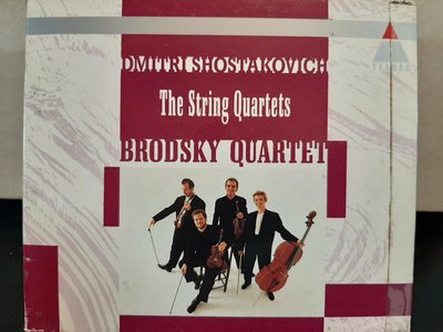 Brodsky qt,Shostakovich-The String Quartets,布洛斯基四重奏團，演繹蕭氏塔柯維契-弦樂四重奏全集15首，6CD,如新。