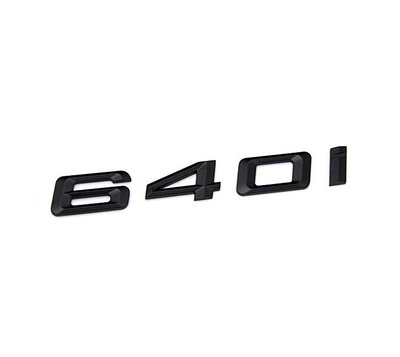 圓夢工廠 BMW 6系列 F06 F12 F13 G32 640I 640i 後車箱改裝消光黑字貼字標 同原廠款式