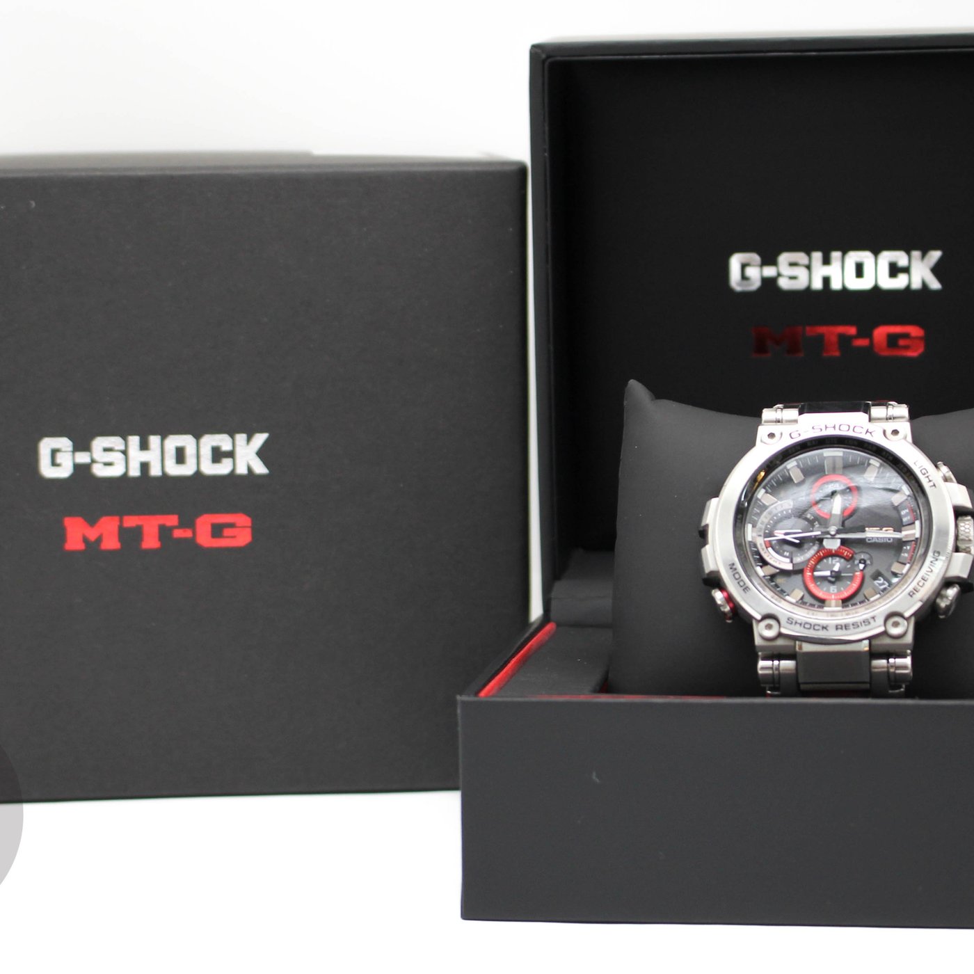 高雄青蘋果G-Shock MTG-B1000D-1A MT-G系列太陽能世界六局電波錶二手