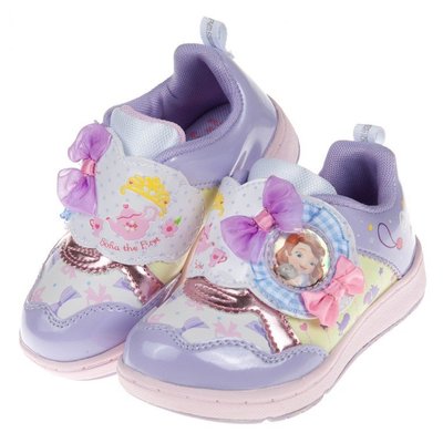 童鞋(15~19公分)Moonstar蘇菲亞歡樂時光紫色兒童機能運動鞋I8Y209F