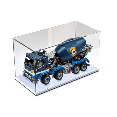 亞克力防塵盒適用樂高42112 混凝土攪拌車展示模型玩具透明