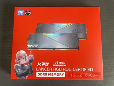 ROG聯名款 威剛XPG Lancer DDR5 6600 32GB(16Gx2)RGB 桌上型記憶體📌自取價5390