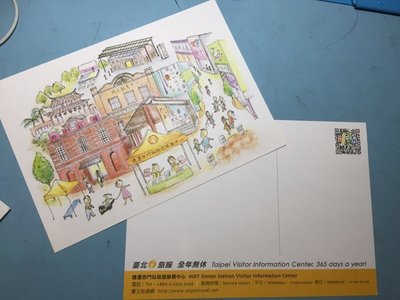 【陽陽小舖】《捷運西門站旅遊服中心》收藏 紀念款 明信片