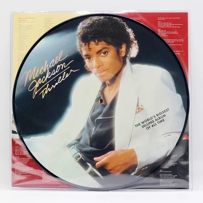 邁克爾杰克遜 Michael Jackson Thriller 圖案膠 LP黑膠唱片