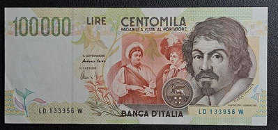 1994年義大利100000LIRE紙鈔