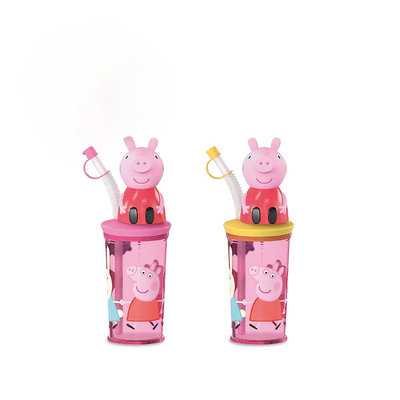 【BOBE便利士】台灣 佩佩豬(PEPPA PIG)-吸管水杯迷你Q軟糖