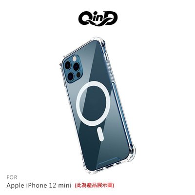 強尼拍賣~QinD iPhone 12 mini、12、12 Pro、12 Pro Max 四角防摔磁吸殼