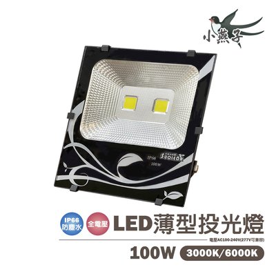 小燕子 LED 100W 投光燈 探照燈 投射燈 全電壓 光彩%G65A-LED-100W%NEW