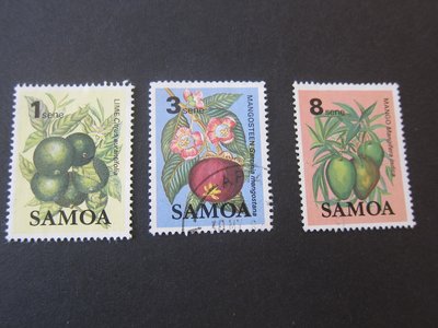 【雲品10】薩摩Samoa 1983 Sc 600-602 FU 庫號#B535 89093