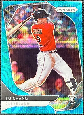 MLB 球員卡 張育成 Yu-Cheng Chang 2020 Prizm Prizms RC 藍波浪 亮面 新人卡