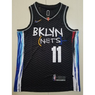 NBA 2021 布魯克林籃網隊nets 11#厄文 IRVING 新款城市版球衣籃球服 支持個性定製籃球服 運動澤西-时尚穿搭