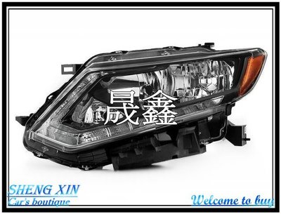 《晟鑫》全新 NISSAN 日產 X-Trail 13~17年 LED燈眉 黑框 原廠型 含馬達 大燈 一顆價格