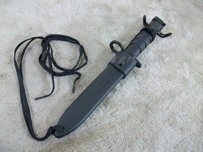 【軍武門】M7刺刀(BY-M16 附黑色塑鋼套))戰術格鬥刀刺刀/野外生存遊戲