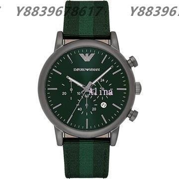 美國代購EMPORIO ARMANI 亞曼尼手錶 AR1950 潮流時尚三眼計時多功能石英錶  手錶