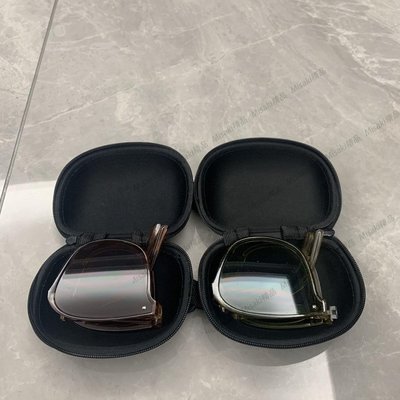 折疊太陽鏡盒帶鉤男女墨鏡盒折疊眼鏡盒-Misaki精品